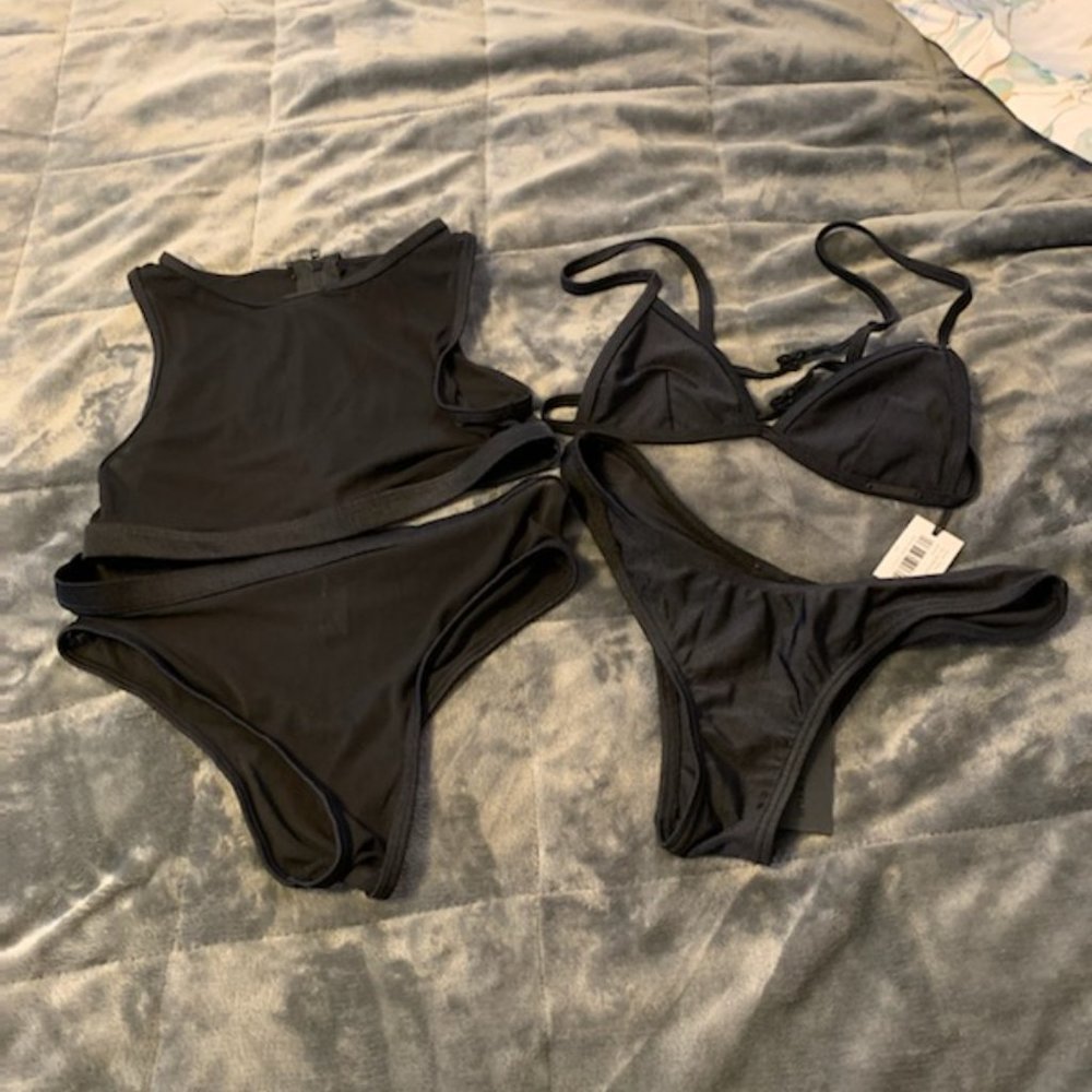 Kendall & Kylie 4 piece cage bathing suit - Picture 1 of 5
